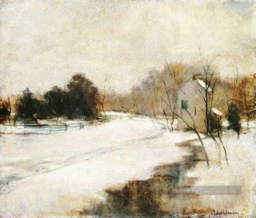 L’hiver à Cincinnati Impressionniste paysage John Henry Twachtman Peinture à l'huile
